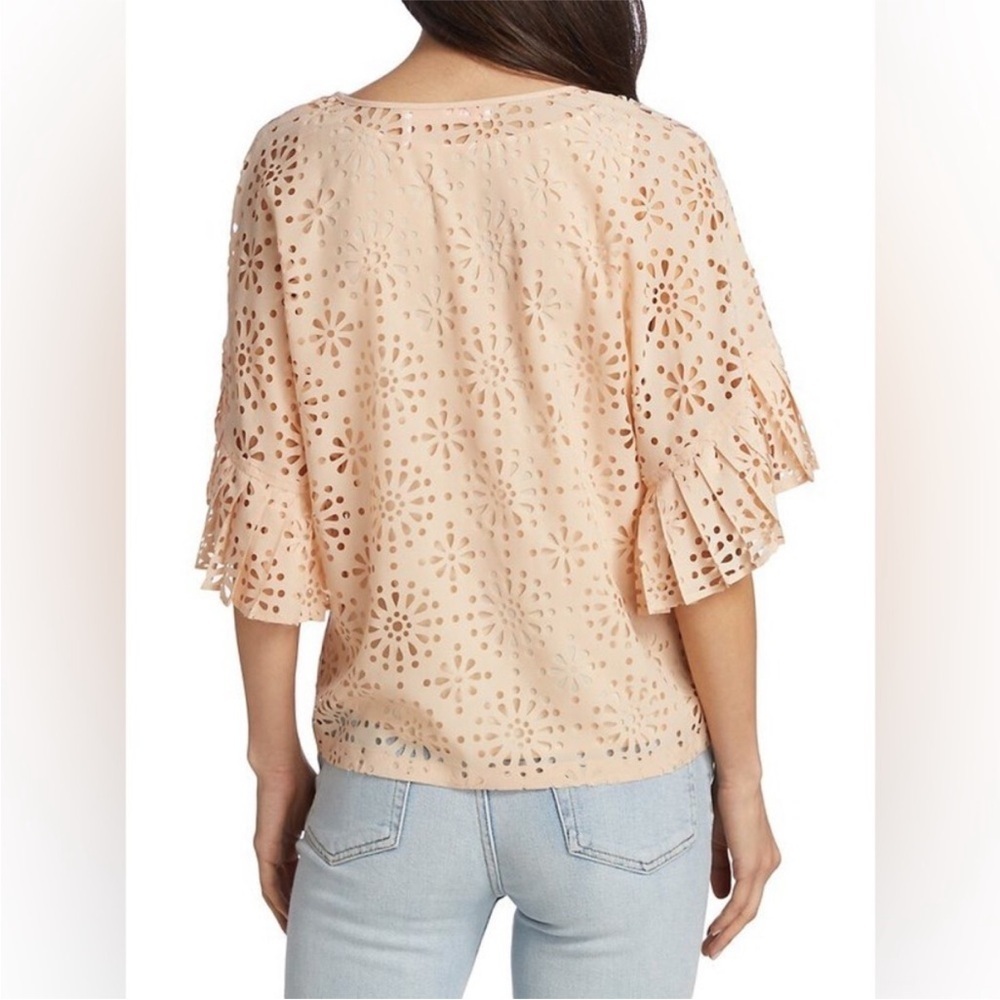 SEE BY CHLOÉ Laser-Cut Eyelet Blouse Size 40 / US 8 - Picture 4 of 9